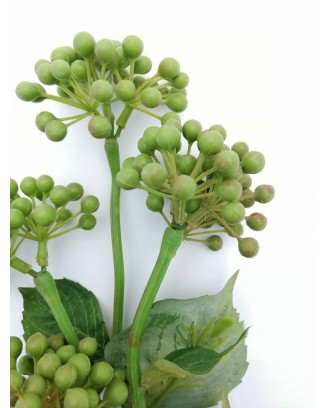 Vara de semillas de pirul de 35cm de altura, verde y amarillo