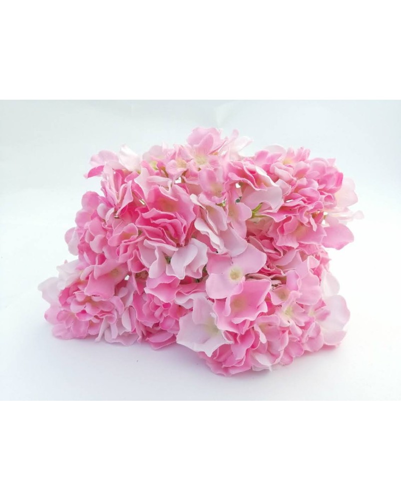 Ramo de Hortensias 7 flores: rosa y verde.