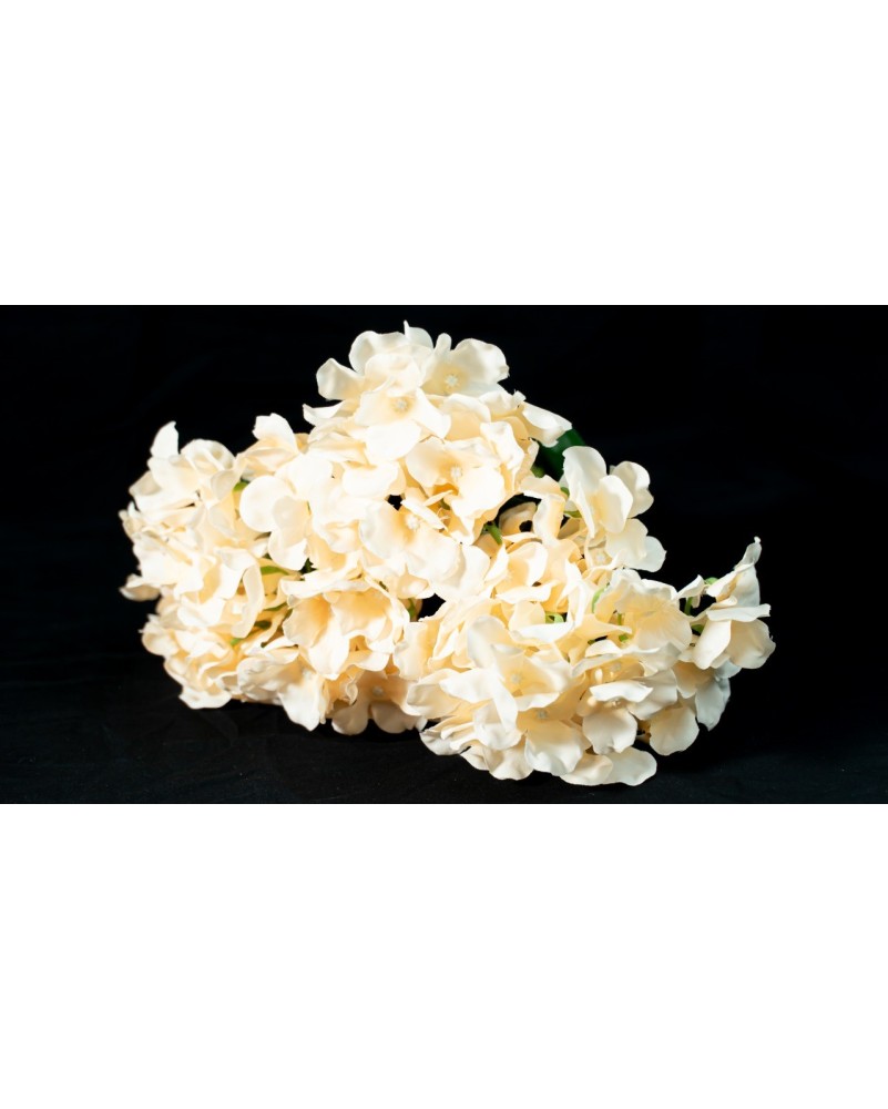 Ramo de hortensias con 5 flores, 43cm de largo