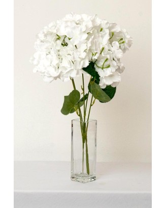 Ramo de hortensias con 5 flores, 43cm de largo