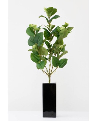 Vara de hojas verdes y frutos 42cm