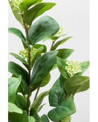Vara de hojas verdes y frutos 42cm