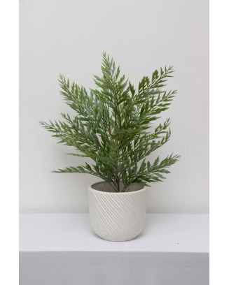 Follaje de roble silk verde olivo 57cm