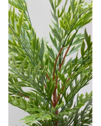 Follaje de roble silk verde olivo 57cm