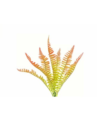Helecho plástico 34cm largo, tres colores