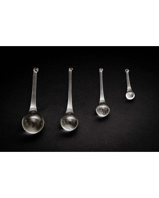 Gota de cristal, varios tamaños