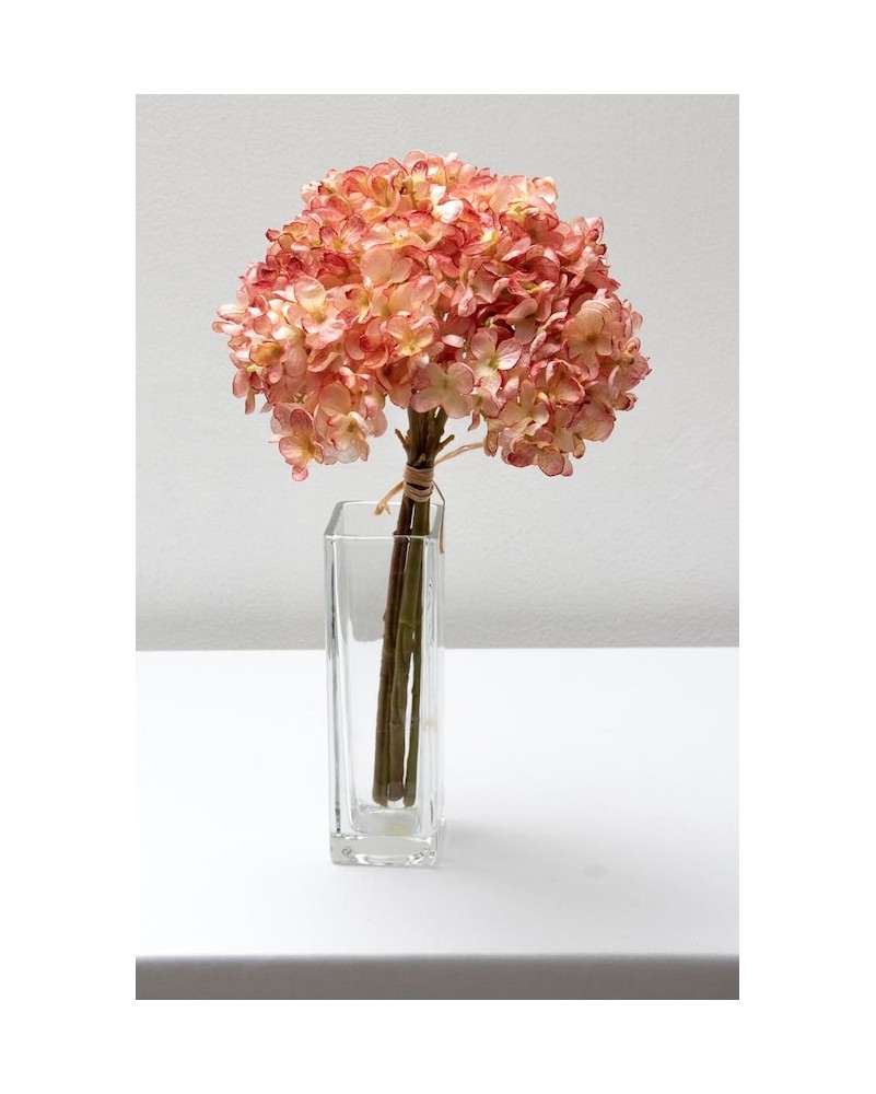 Ramillete de hortensia china 34cm altura soft touch, varios colores
