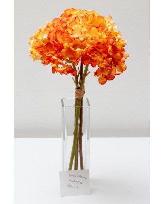 Ramillete de hortensia china 34cm altura soft touch, varios colores
