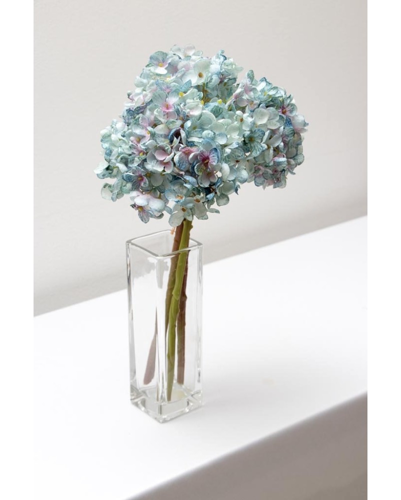 Ramillete de hortensia china 34cm altura soft touch, varios colores