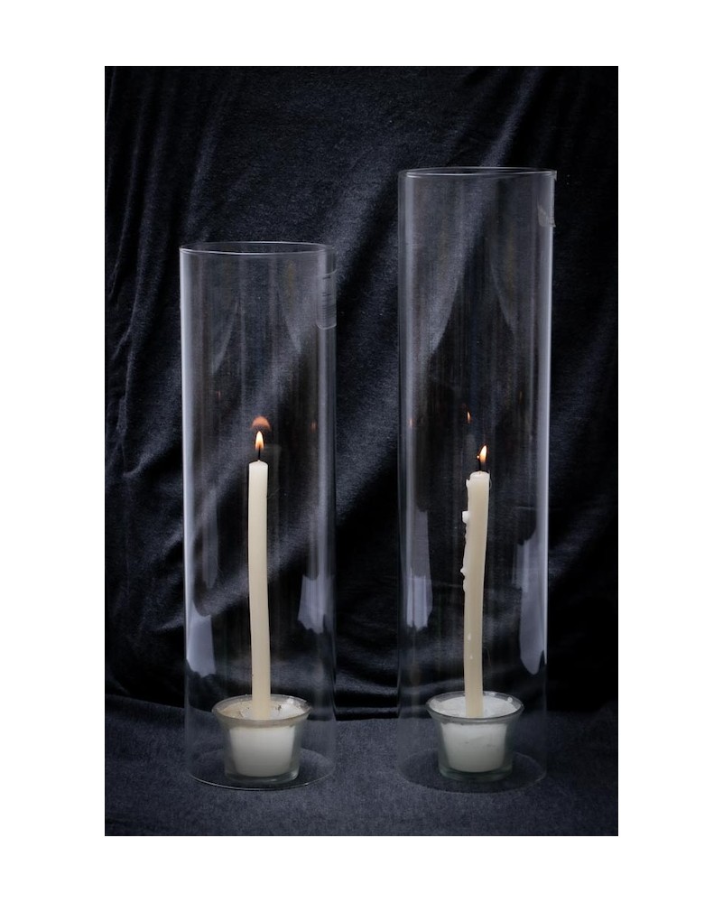 Fanales / Pantallas de cristal de 25, 30, 35, 40 y 50cm altura