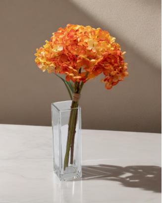 Ramillete de hortensia china 34cm altura soft touch, varios colores