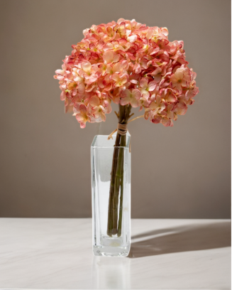 Ramillete de hortensia china 34cm altura soft touch, varios colores