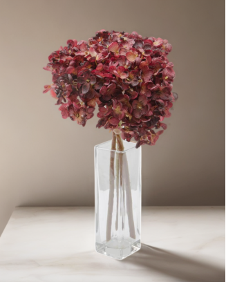 Ramillete de hortensia china 34cm altura soft touch, varios colores