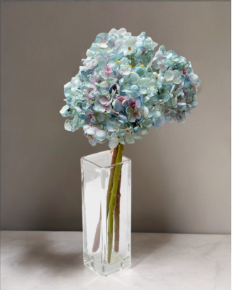 Ramillete de hortensia china 34cm altura soft touch, varios colores