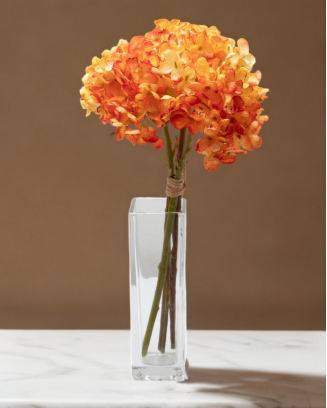 Ramillete de hortensia china 34cm altura soft touch, varios colores
