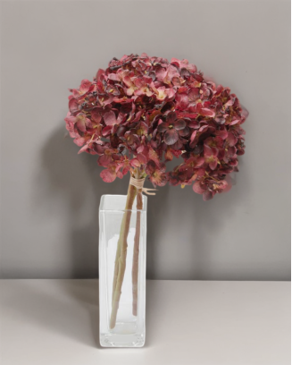 Ramillete de hortensia china 34cm altura soft touch, varios colores